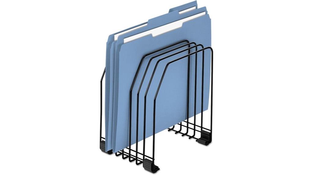 seven section wire file organizer
