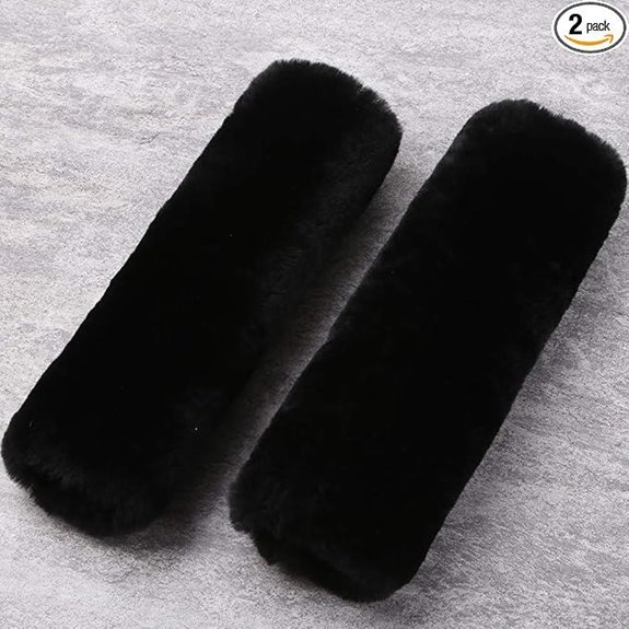OGLAND Sheepskin Car Seat Belt Cover (2 Pack)