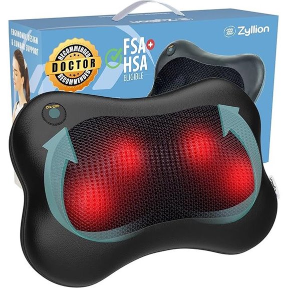 Zyllion Shiatsu Back & Neck Massager with Heat