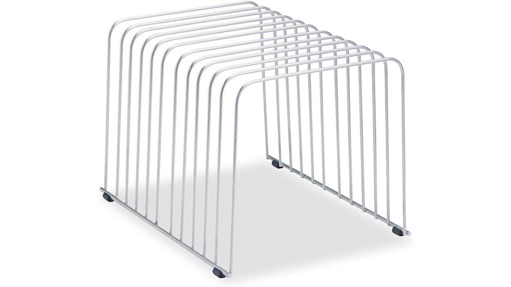 silver 11 section desk organizer