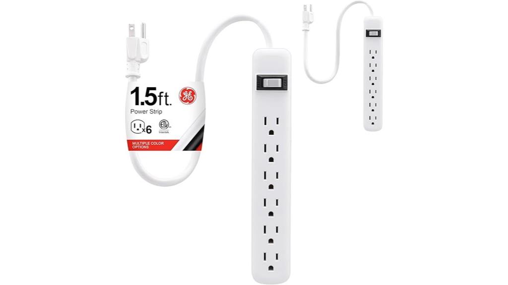 six outlet power strip duo