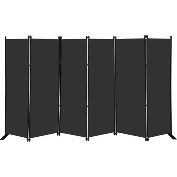 MAYOLIAH 6-Panel Folding Privacy Screen Divider