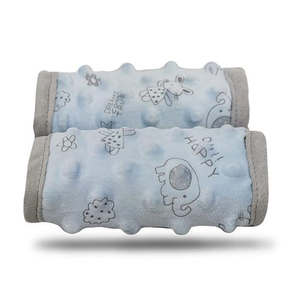 Baby Car Seat Belt Cover with Dotted Minky Padding