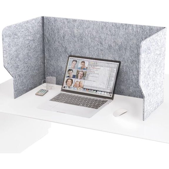 Desk Privacy Panel with Sound Absorption (40)