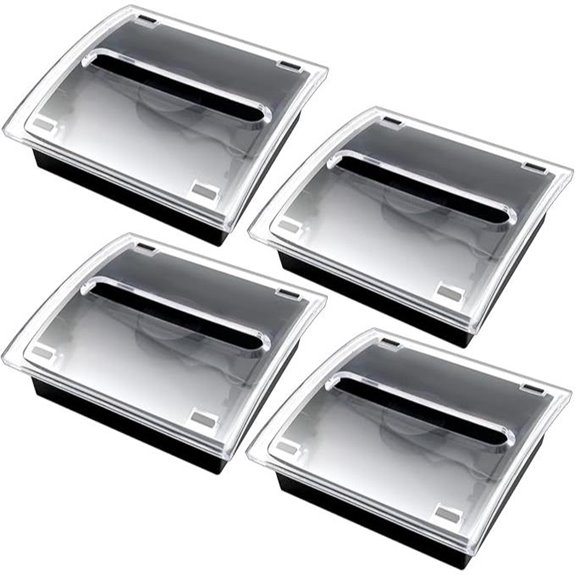 4 Pcs Sticky Note Dispenser with Clear Top