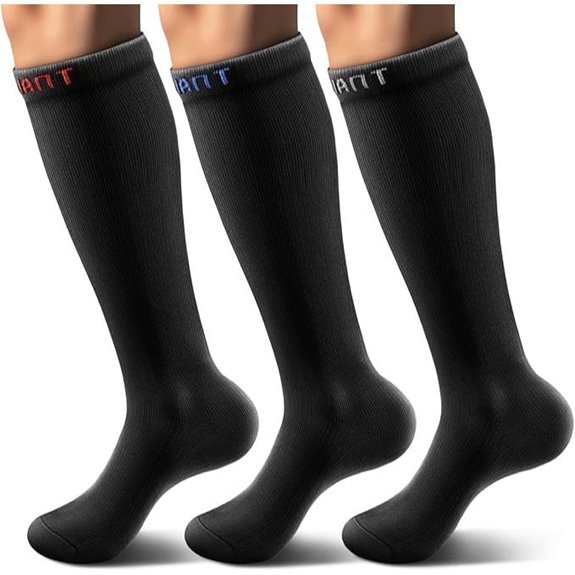 BULLIANT Compression Socks 3 Pairs for Men Women
