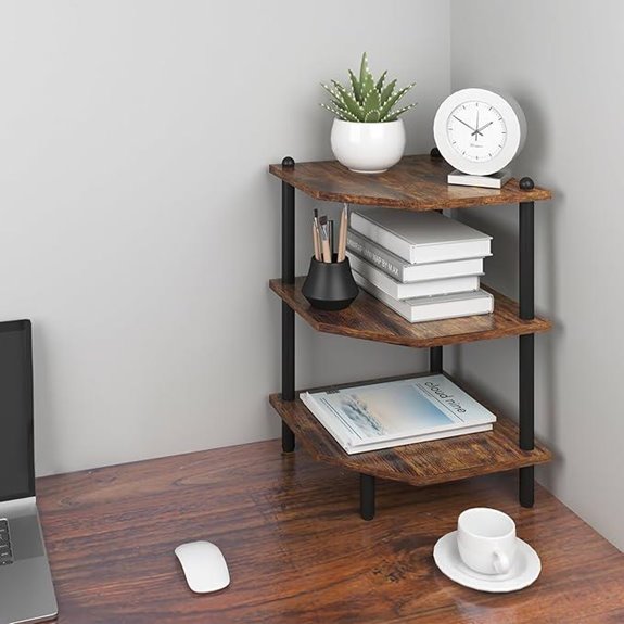 Corner Shelf Organizer – 3 Tiers for Small Spaces