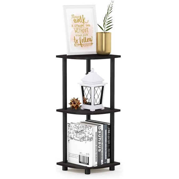 Furinno Corner Shelf 3-Tier Storage Organizer
