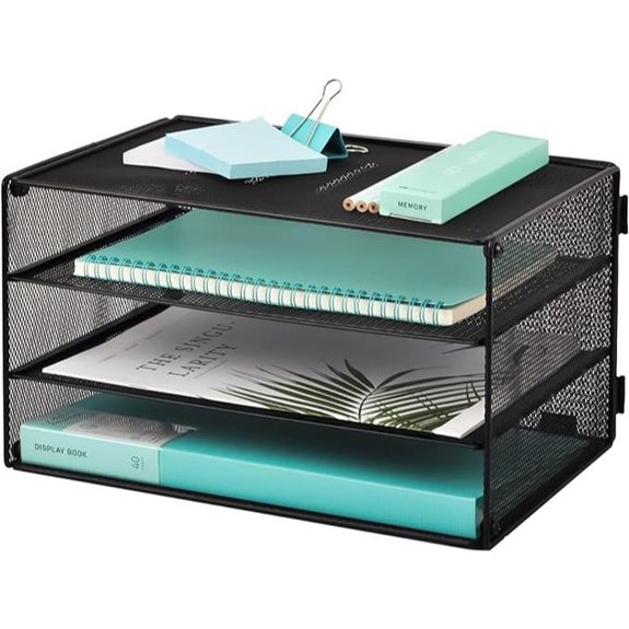 EASEPRES 3-Tier Mesh Desk Organizer Tray