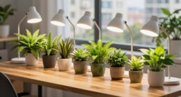 top desk plant lighting