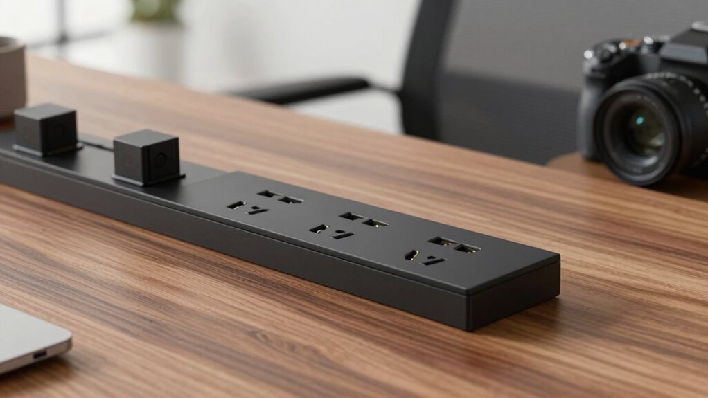top desk power outlets