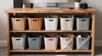 top under desk storage baskets