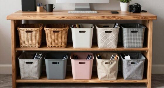 top under desk storage baskets