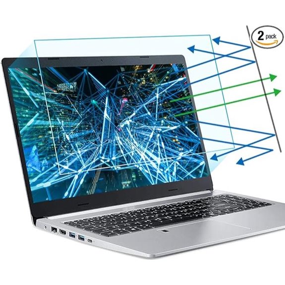F FORITO 2-Pack 15.6 Anti-Blue Light Laptop Screen Protectors