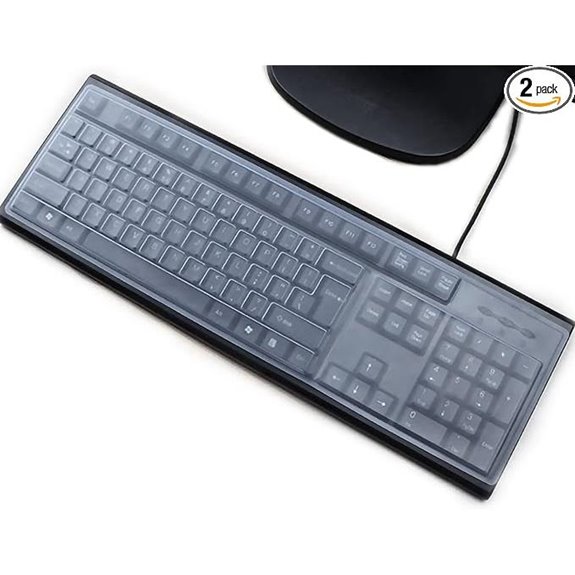 2 Pack Universal Clear Keyboard Dust Cover