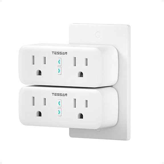 TESSAN 2 Pack WiFi Smart Plugs with Timer