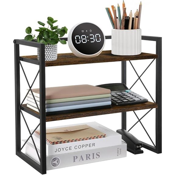 YINMIT 2-Tier Desktop Shelf Organizer