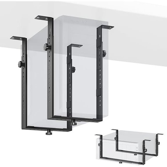 PUTORSEN Under Desk CPU Mount for Mid/Mini-Tower