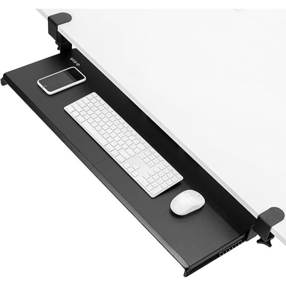 VIVO Under Desk Keyboard & Mouse Tray (MOUNT-KB15EB)