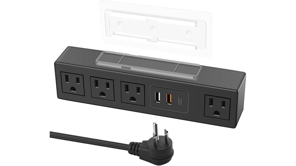 under desk power strip