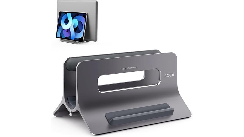 vertical macbook laptop stand