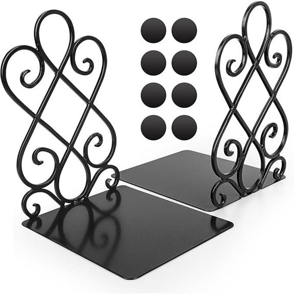 Anwenk Vintage Bookends with Felt Pads (Pair)