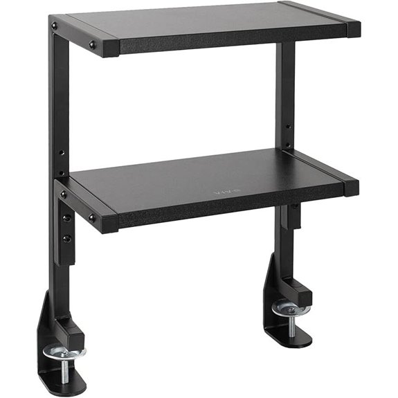 VIVO 13-Inch Clamp-On Desk 2-Tier Shelving Unit