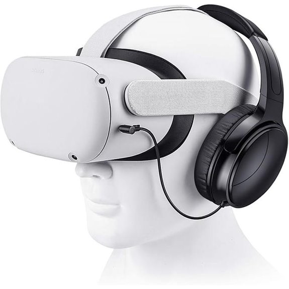 SARLAR VR Gaming Headphones for Quest 2/3 with Noise-Isolation
