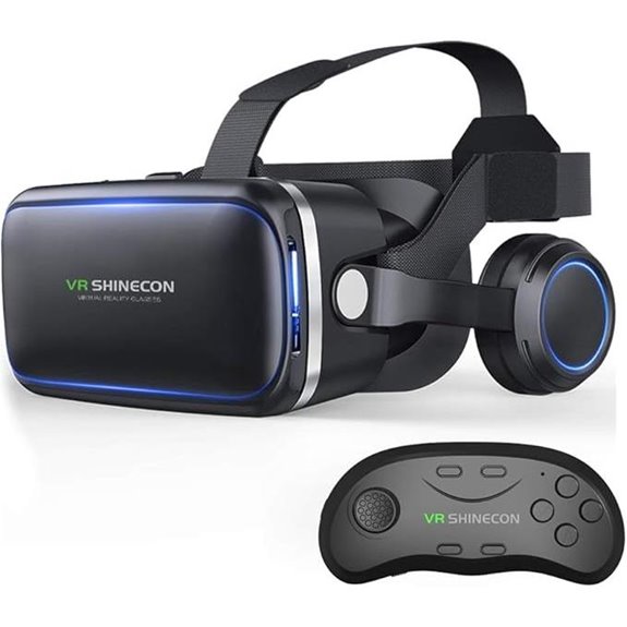 VR Headset with Remote for iPhone/Android Compatible