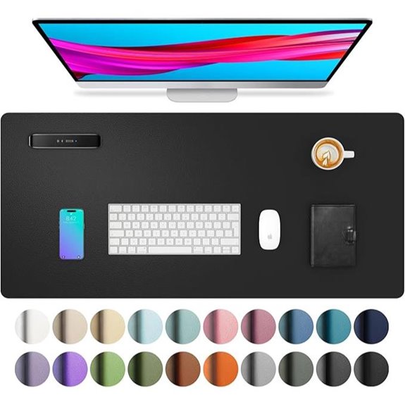 Aothia Waterproof Leather Desk Pad for Office
