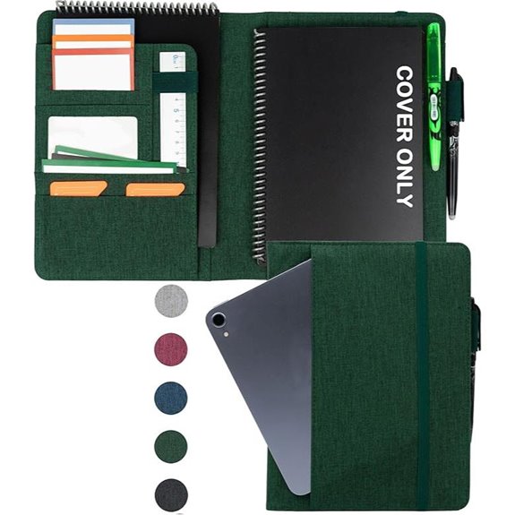 Rocketbook Smart Notebook Cover with Water-Resistant Fabric