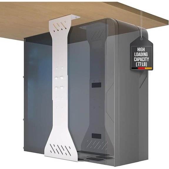 Heavy Duty Under Desk PC Mount (White)