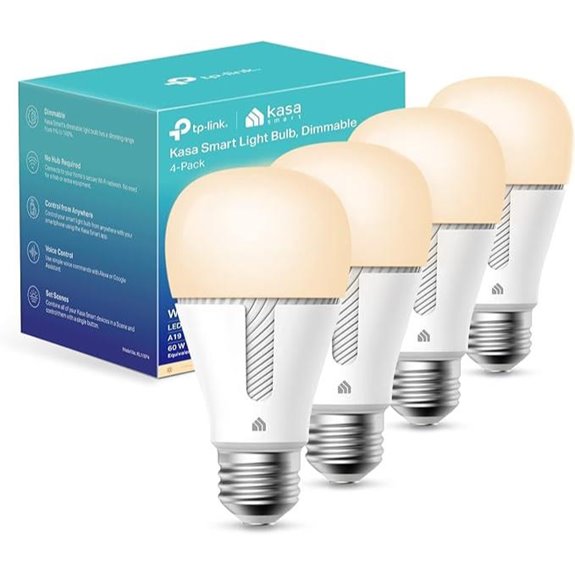 Kasa WiFi Smart LED Bulbs 4 Pack