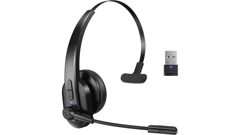 wireless computer headset with microphone