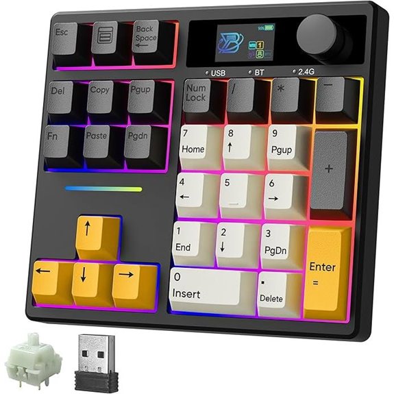 BOYI TD31Pro Wireless Mechanical Numeric Keypad
