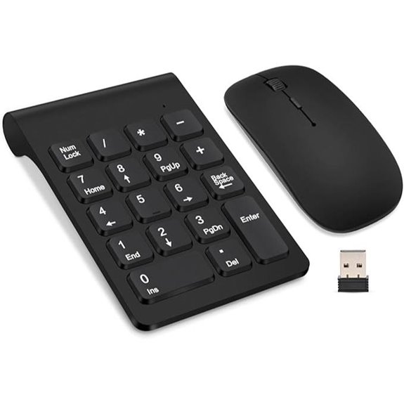 TRELC Wireless Numeric Keypad with Wireless Mouse