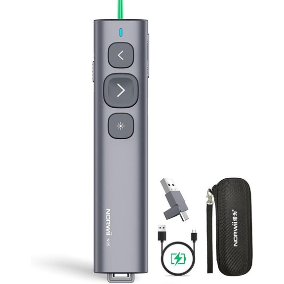 Norwii N95 Wireless Presentation Remote with USB Receiver