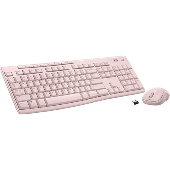 Logitech MK270 Wireless Keyboard & Mouse Combo (Rose)