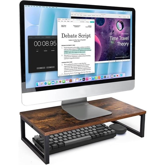 ARCOBIS 20-Inch Wood & Metal Monitor Riser