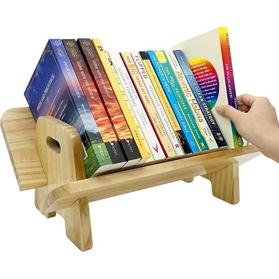 Couch-Style Wooden Desktop Bookshelf Organizer