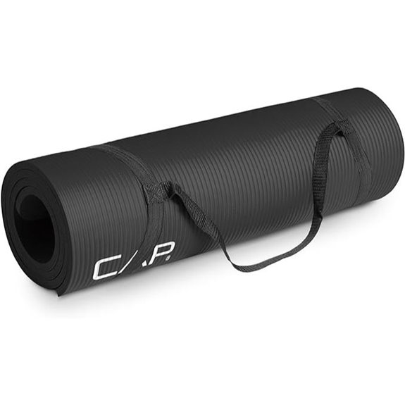yoga mat with strap