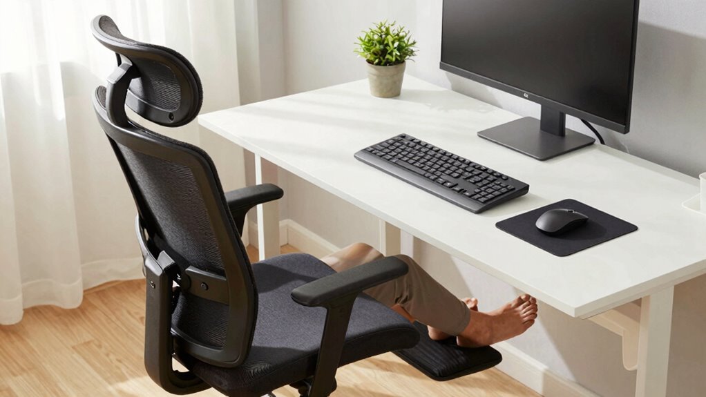 adjust desk and chair ergonomics