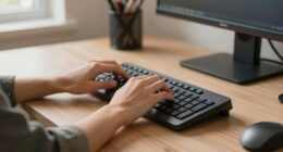 adjust desk and posture