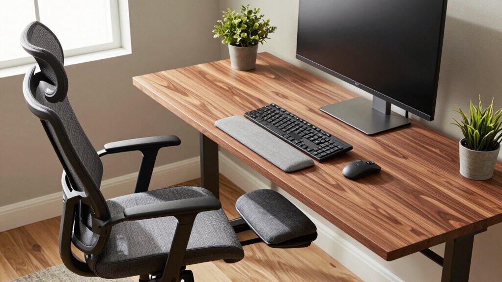 adjustable ergonomic workspace setup