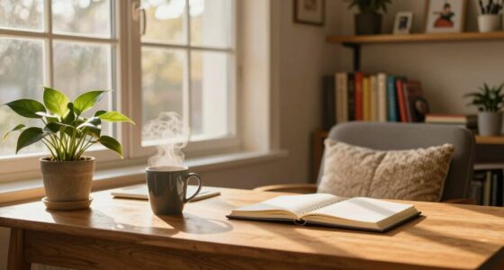 balanced functional home workspace