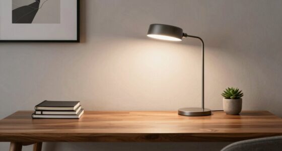 balanced minimalist workspace design