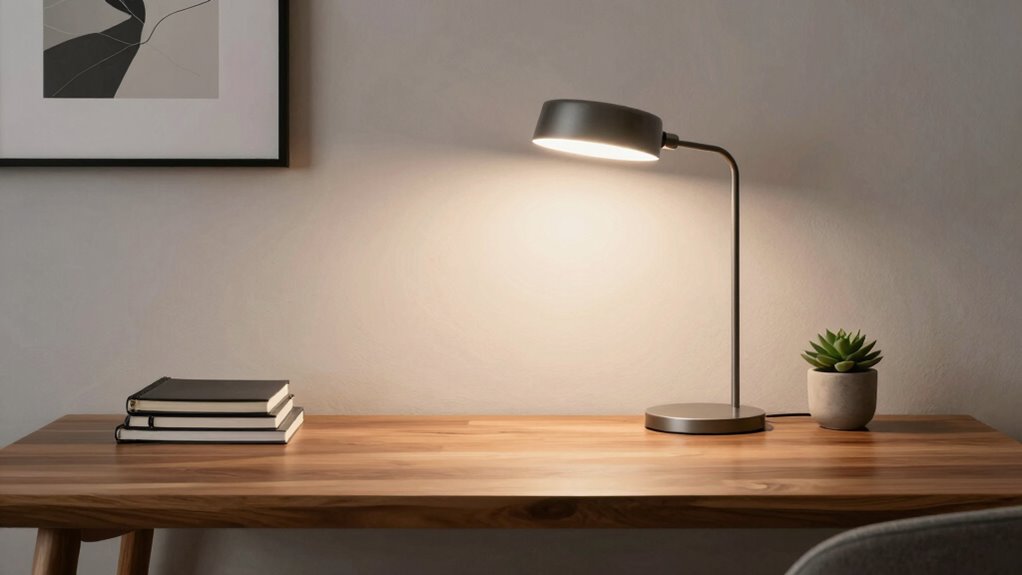 balanced minimalist workspace design