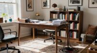 cluttered overcrowded office space