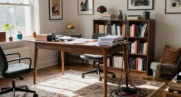 cluttered overcrowded office space