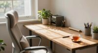 comfortable cool well lit workspace
